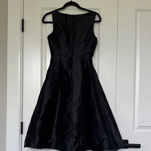 Lela Luxe Black Mini Dress with Red Floral Design - Picture 6 of 6